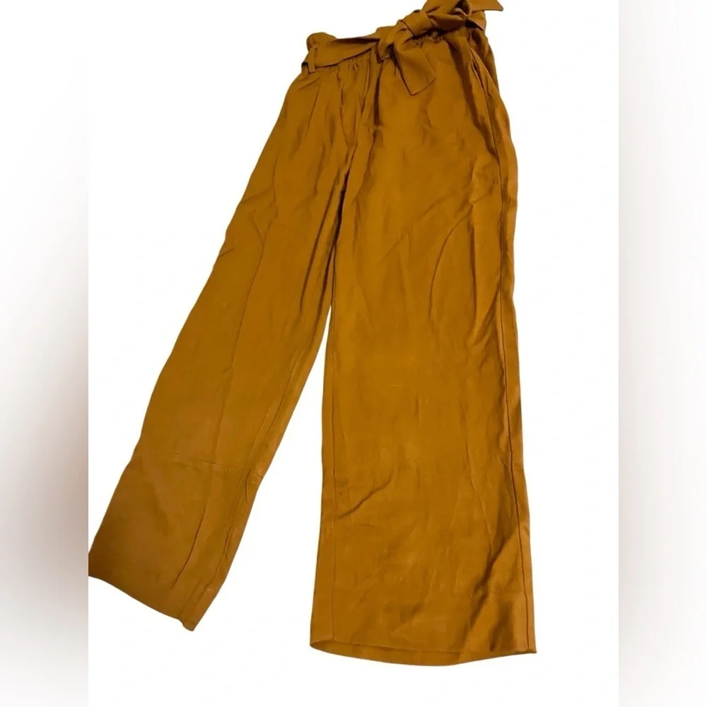J. Crew Gold Brown Paperbag Waist Pants Sz 6